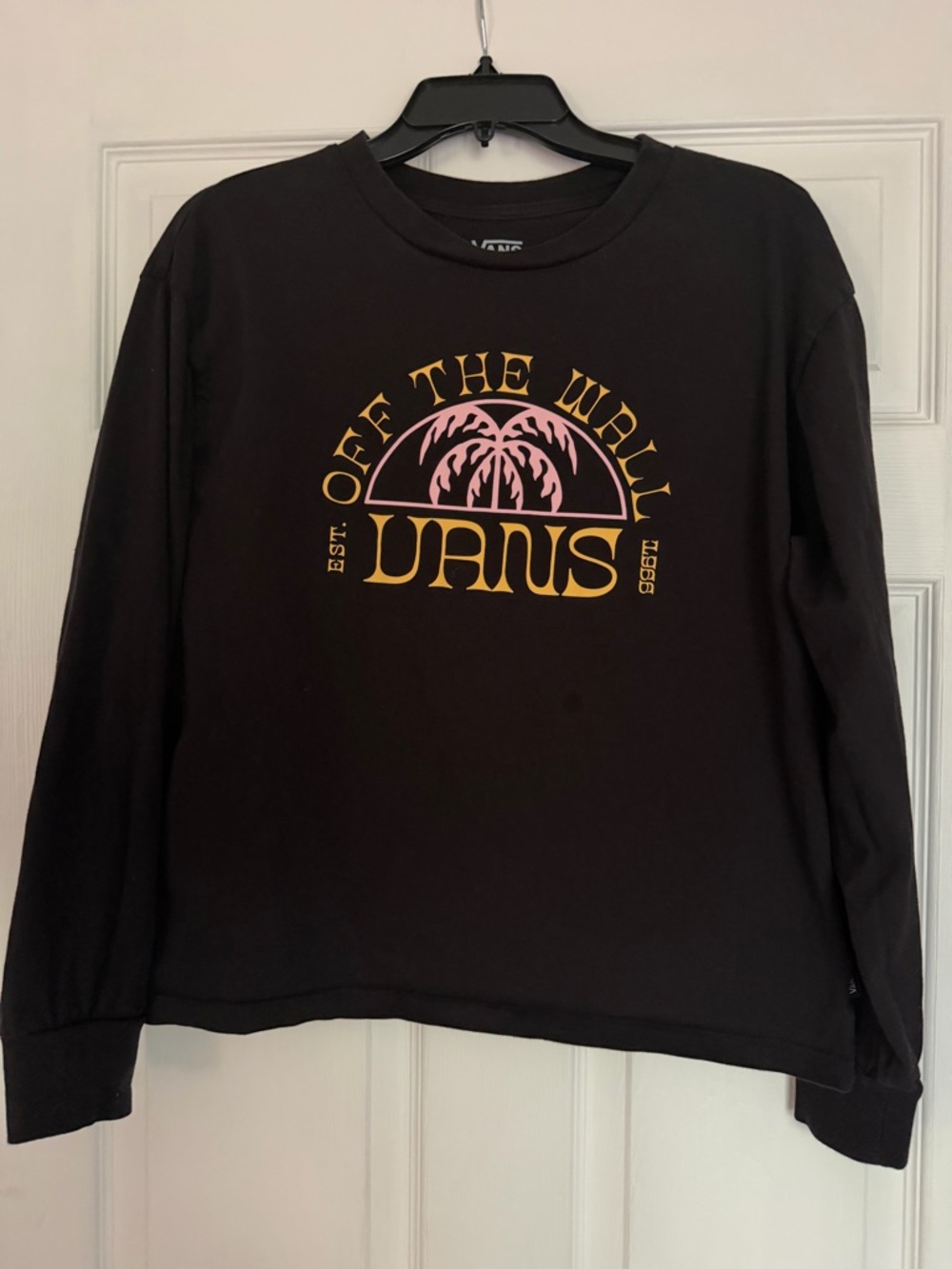 Vans Black T-Shirt with White Logo